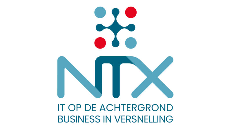 NTX logo verticaal wit