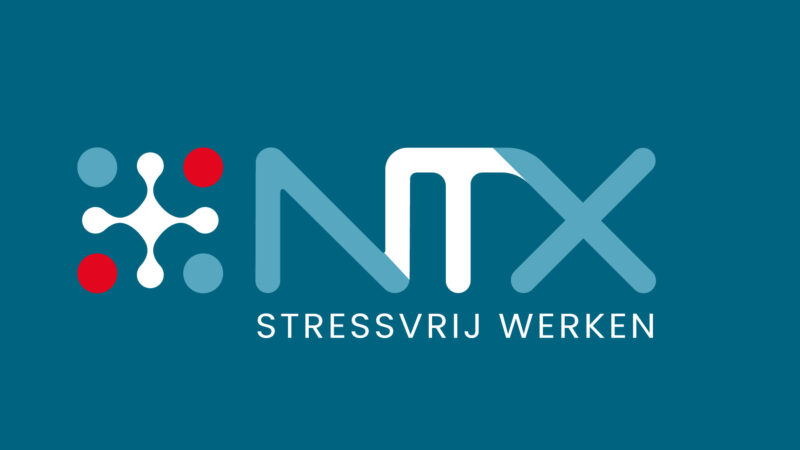 Logo NTX horizontaal turbo turquoise Stressvrij Werken