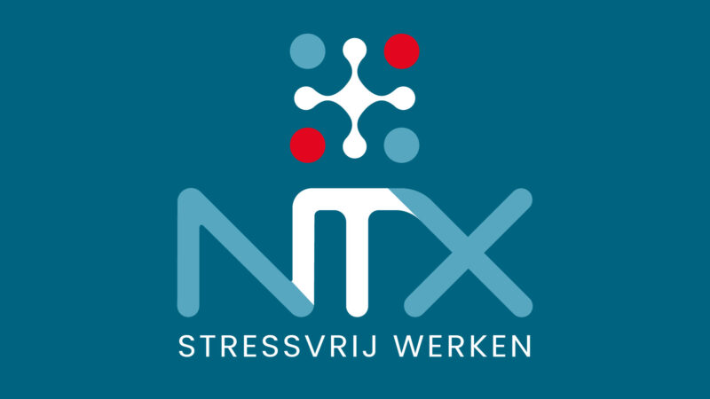 Logo NTX verticaal turbo turquoise Stressvrij Werken